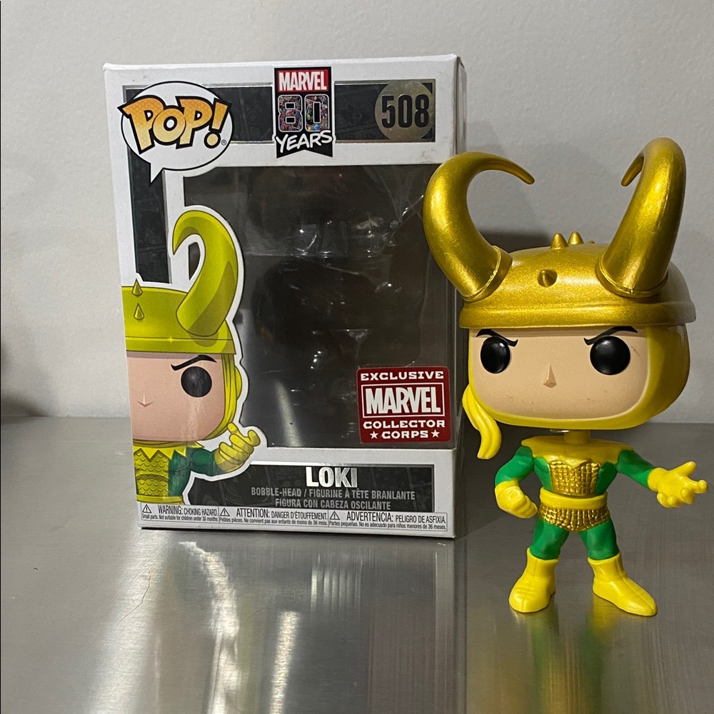 Funko Pop Loki with Gold Horned Helmet - Picture 2 of 7